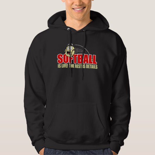 Softball is leven hoodie (Voorkant)
