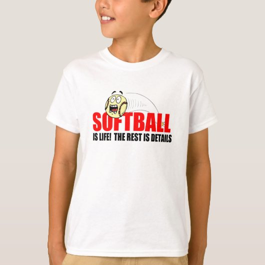 Softball is leven t-shirt (Voorkant)