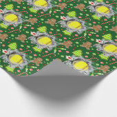 Softball Kerstmis Geschenk Verpakking Papier (Hoek)