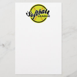 Softball League Briefpapier