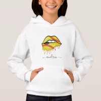 Softball Lips Drip Driving & Girls Name