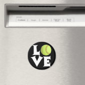 Softball Love Magneet (Insitu (Vaatwasser))