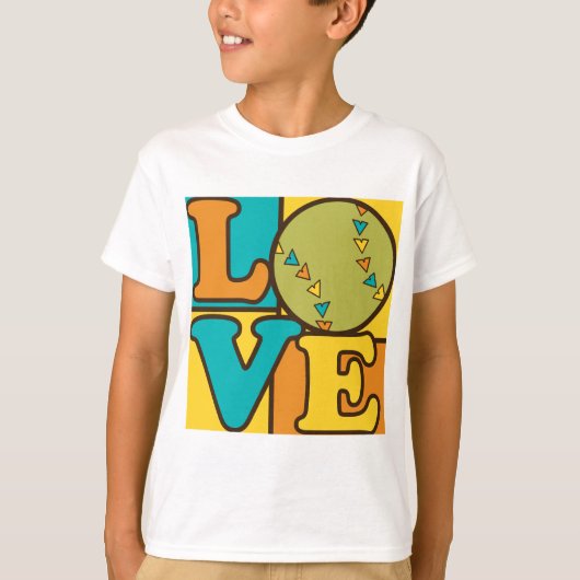Softball Love T-shirt (Voorkant)