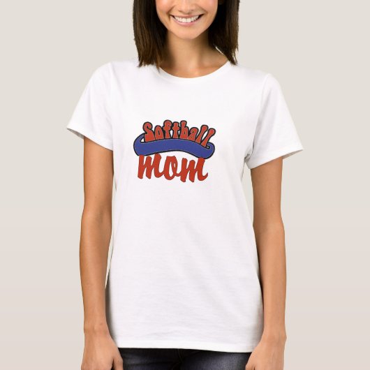 Softball Ma T-Shirt (Voorkant)