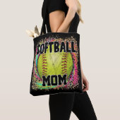 Softball Ma Tie Dye Leopard Print Yellow Ball Draagtas (Dichtbij)