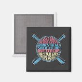 Softball Magneet (Voorkant / Achterkant)