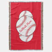 Softball Mam Throw Blanket Deken (Voorkant Verticaal)