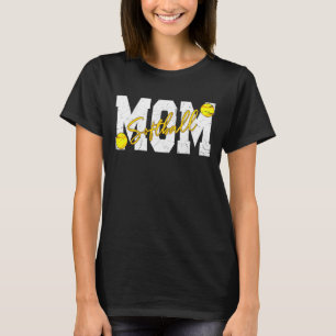 Softball Mam voor vrouwen Mama Moederdag Mothers T-shirt