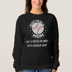 Softball-mama houdt van gewone mam, maar met een g trui