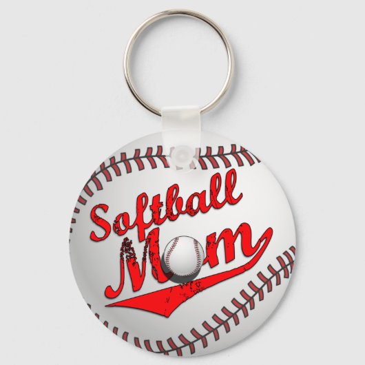 Softball mama sleutelhanger (Voorkant)