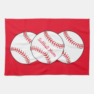 Softball Maman Serviette de cuisine