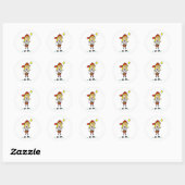 Softball Meisje Sticker (Vel)