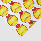 Softball met kerstbal tissuepapier (Detail)
