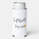Softball Moeder Schattig Aangepast Nummer (Seltzer Voorkant)