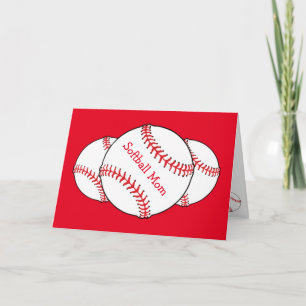 Softball Moederdag Kaart