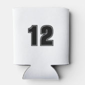 Softball Mom Script Aangepast nummer Blikjeskoeler (Achterkant)