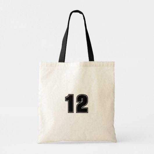 Softball Mom Script Aangepast nummer Tote Bag (Achterkant)