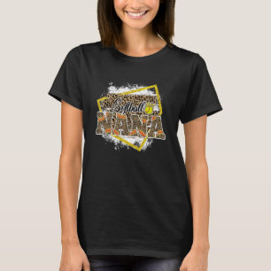 Softball Nana Leopard Bleaching Familie Materie T-shirt