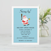 Softball Noël Fête Invitation (Debout devant)