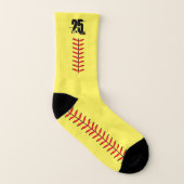 Softball Numéro personnalisé (Droite extérieur)