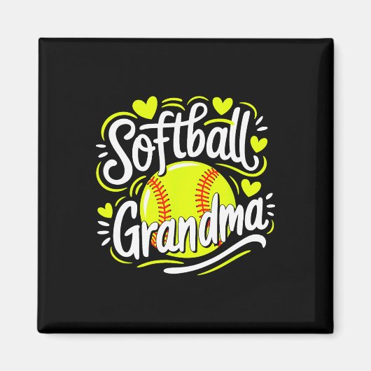Softball Oma Magneet (Voorkant)