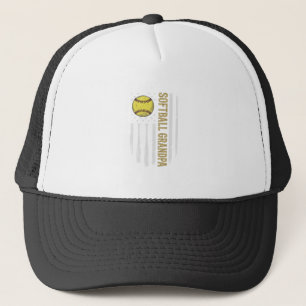 Softball Opa Vintage Vlag Vector Design_1 Trucker Pet