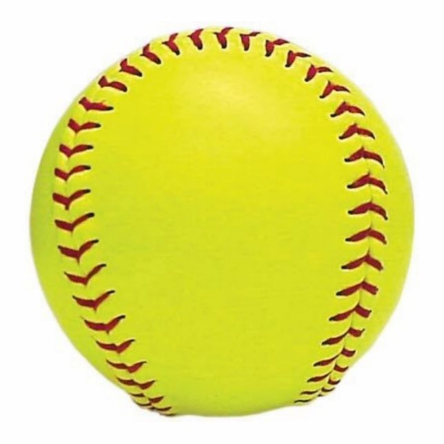 Softball Ornament Fotobeeldje Ornament (Voorkant)