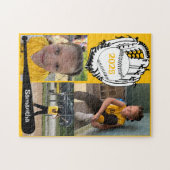 Softball ou baseball 3 Photo Jigsaw Puzzle Jaune (Horizontal)