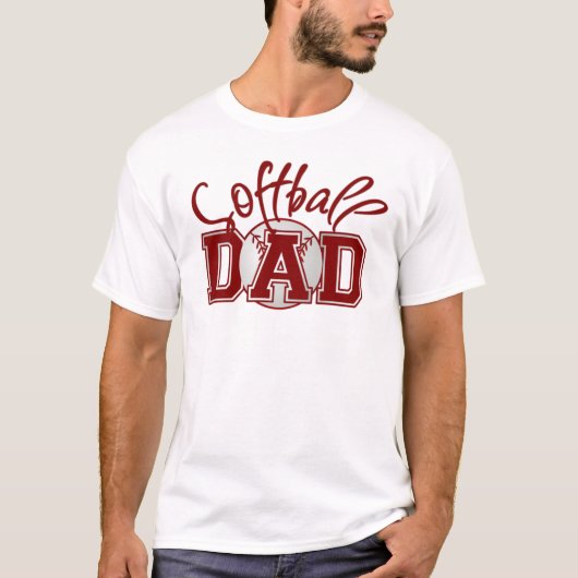 Softball Pap Mannen Basic T-Shirt (Voorkant)
