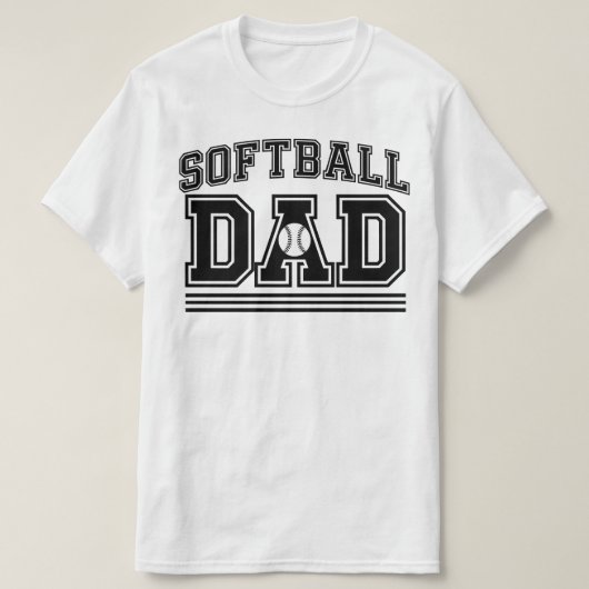 Softball Pap T-shirt (Design voorkant)