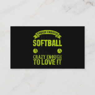 Softball Papa Quote Catcher Pitcher Father Sports Visitekaartje