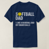 Softball Papa TShirt (Design devant)