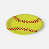 Softball Papieren Bordje (Gekanteld)