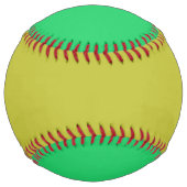 Softball Partition de balle douce verte et or (Dos)