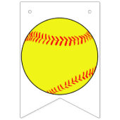 Softball Party-banner Vlaggetjes (Derde vlag)