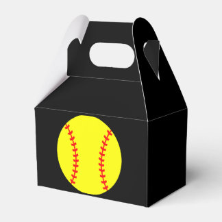 Softball Party Favor Box, Birthday Favor Box Bedankdoosjes