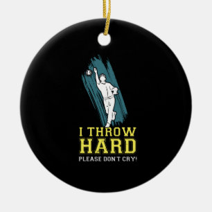 Softball Pitcher Keramisch Ornament