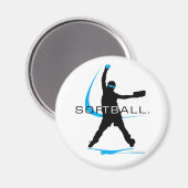 Softball - Pitcher Magneet (Voorkant / Achterkant)