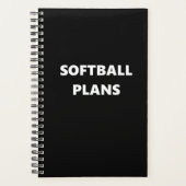 Softball Planner Sports Thème Softball Plans (Devant)
