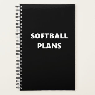 Softball Planner Sports Thème Softball Plans