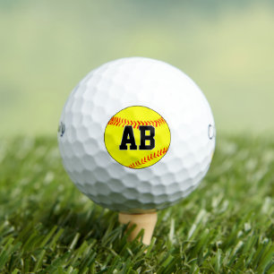 Softball Player/Coach Custom Letters/Number Sports Golfballen