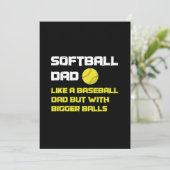 Softball Player Dad Humor (Staand voorkant)