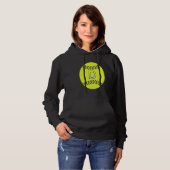 Softball Player Favorite Letter Initial D Hoodie (Voorkant volledig)