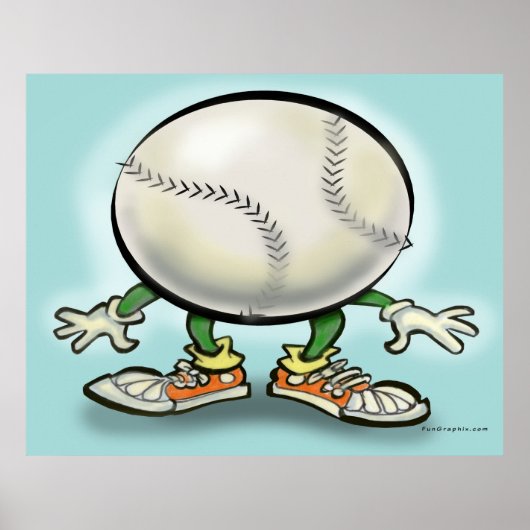 Softball-Poster Poster (Voorkant)