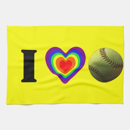 Softball Pride Theedoek (Horizontaal)