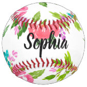 Softball Proposition de balle molle pour fille à fleurs per (Dos)
