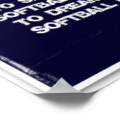 Softball Quotes Blue Collage 9-12 Poster (Hoek)