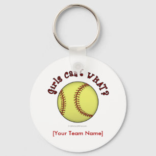 Softball-Red Sleutelhanger