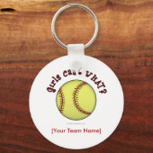 Softball-Red Sleutelhanger (Voorkant)
