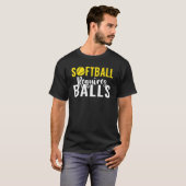 Softball requires Balls   Softball T-shirt (Voorkant volledig)